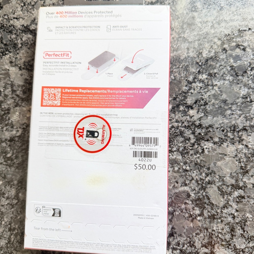 ZAGG InvisibleShield Glass Elite+Screen Protector iPhone 17 Pro Tempered Glass - Picture 2 of 2